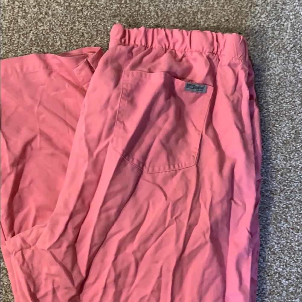 Peach greys anatomy scrub pants size lx